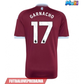 Lacne Muži Futbalové dres Aston Villa Alejandro Garnacho #17 2026-27 Krátky Rukáv - Domáci